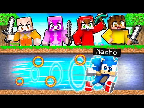 Cazadores vs SONIC en Minecraft Speedrun