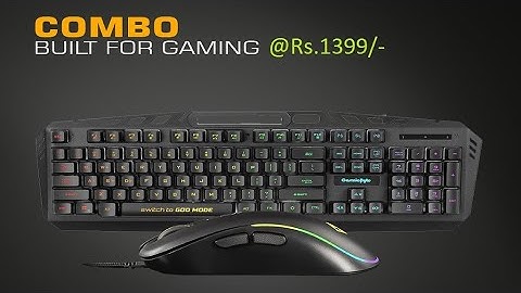 CosmicByte Dragonfly Keyboard + Mouse Combo | RGB Keyboard | RGB Mouse | Gaming Keyboard and Mouse