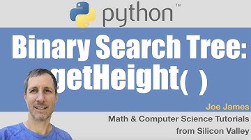 Python: Get Height of a Binary Search Tree