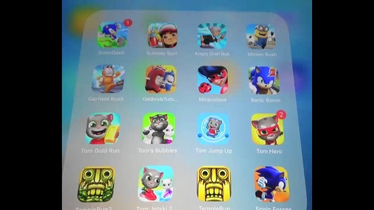 Characters in Tom Games,Temple Run 1,2,Subway,Minion,Garfield,Sonic Games,Ladybug,Oddbods Run