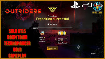 Outriders: Technomancer Class - Solo Challenge Tier 15 Expedition - Boom Town [PS5 Gameplay]