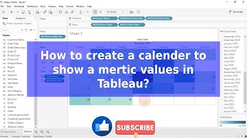 How to create a calendar to show a metric values in Tableau?