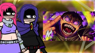 Jovens Titans React Ao  🎶 Rap Do  Adrenalina || Kaleb || (M4rkin) | AS | - Eric Gacha