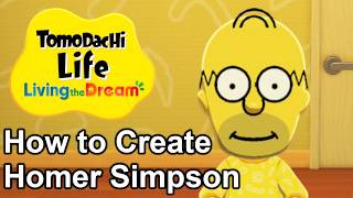 How to Create Homer Simpson in Tomodachi Life: Living the Dream screenshot 4