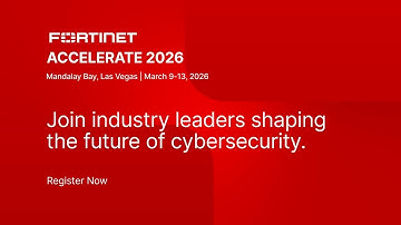 Join Fortinet for Accelerate 2026 | Accelerate26