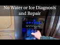 Water and Ice Not working on Whirlpool Fridge