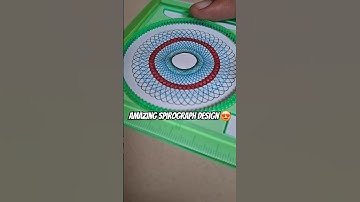 Amazing Spirograph Design😍 #shorts #ytshorts #spirograph #viralvideo #asmr #satisfying #creativeart