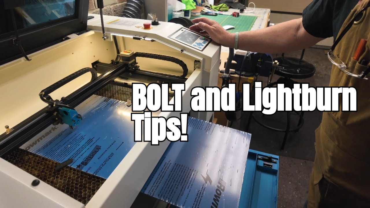 Rowmark Reverse Laser Mark Acrylic on Thunder Laser BOLT.  076   4K