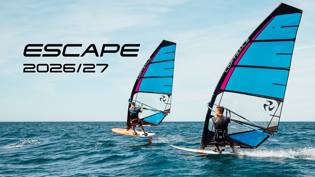 ⁣Escape - Hybrid Foil/Fin Freeride  |  Loftsails 2026