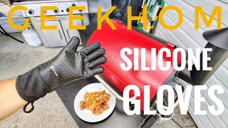 GEEKHOM SILICONE GRILLING/BBQ GLOVES 2020