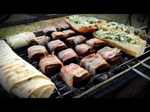 ТОП 3 ЗАКУСКИ на Мангале. Быстрые и вкусные закуски. ENG SUB