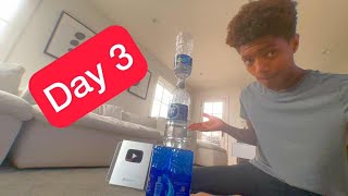 Attempting The Most Difficult Bottle Flip 3 Tower Day 3 B