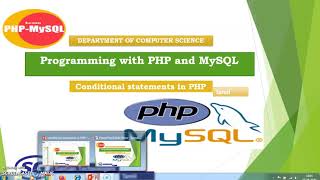 Programming with PHP & MYSQL : Conditional statement in PHP Language -Part5
