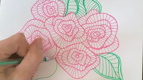 Easy Zen Doodle Flowers for Beginners Quigtangle style