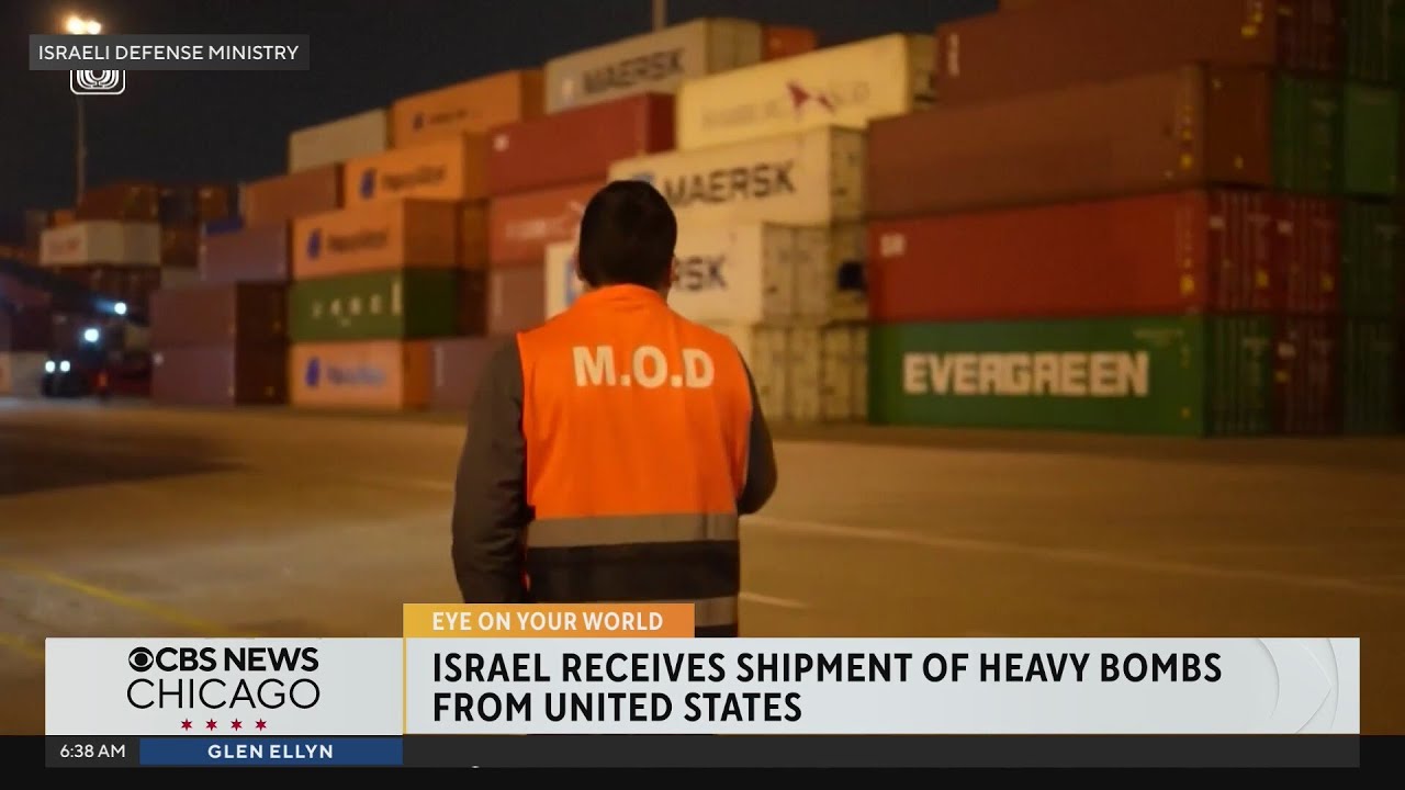 Israel receives shipment of U.S. heavy bombs