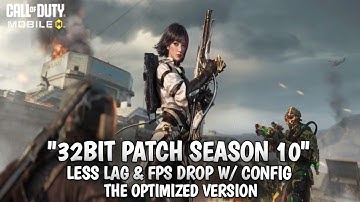 New* CODM GARENA SEASON 10 | 32Bit Version | Smooth Aim | Fix lags & Fps drop Low end Devices