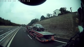 Idiot Stops on Italian Highway || ViralHog