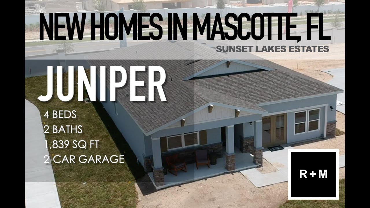 NEW HOMES IN MASCOTTE, FL Starting Mid 300K'S Sunset Lakes Estates