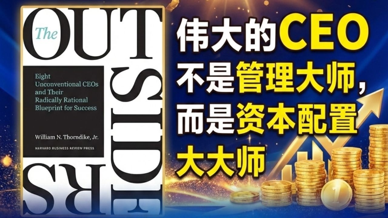 8位CEO长期碾压大盘：资本配置才是核心能力｜《局外人》The Outsiders