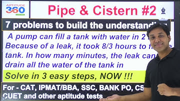 #2 Pipe & Cistern || How to deal with leakage at the bottom of the tank || Solve in 3 EASY STEPS