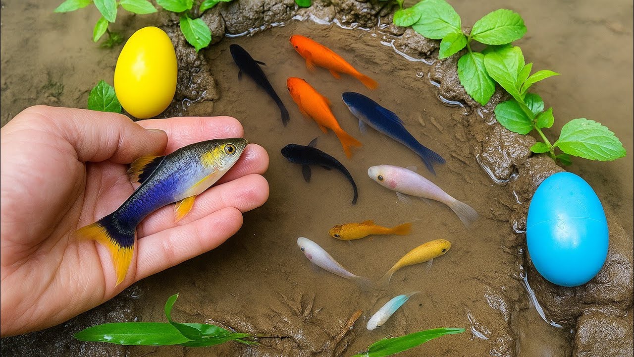 Wow! Catch comet fish, balloon molly fish, betta fish, goldfish, catfish, lemon fish