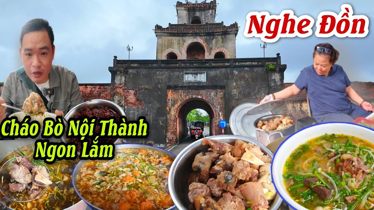 NGHE ĐỒN BÊN TRONG NỘI THÀNH HUẾ CÓ O VÂN BÁN CHÁO BÒ NGON LẮM NHẤT ĐỊNH PHẢI GHÉ