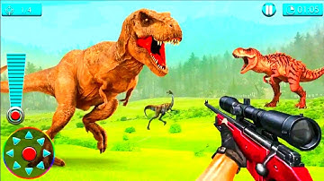 Real Dino Hunting Gun Games - Android Gameplay part 1