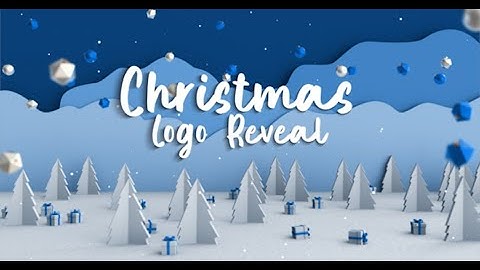 Christmas 2024 Snow Logo Reveal | After Effects template - Envato elements