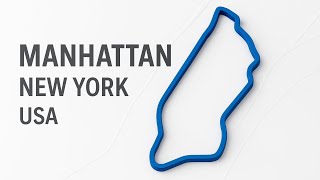 🌐 Manhattan City Network Map | New York USA
