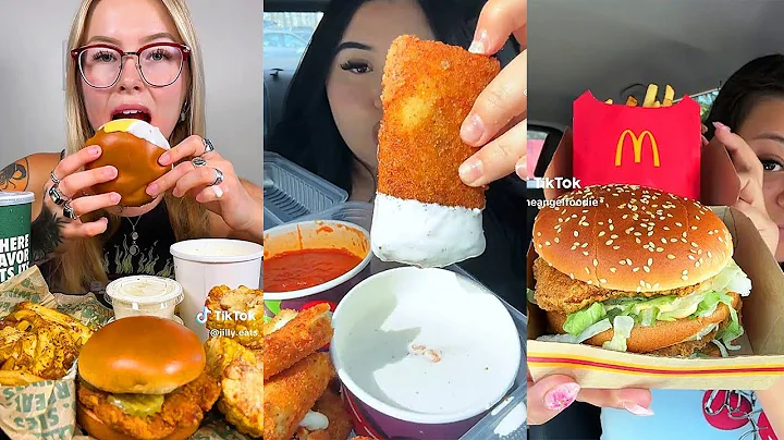 Asmr EATING 🍔| Raising Cane's, Wingstop, In-N-Out 😇,Subway, buldak ramen & dumplings & more! #asmr