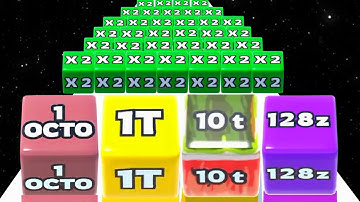 Infinity Run 2048 Jelly Cube vs Ladder Master - All Level Gameplay (Max Level, New Update)