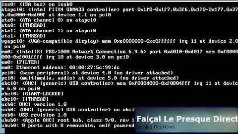 Installation FreeNas0.7.2 Sabanda Realease et FreeNas 8.03 Realease p1