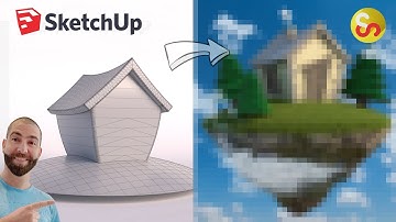 Floating House Island - Sketchup Step by Step Tutorial with Commentary - Part 1