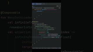 Jetpack Compose Wavy Dots Loading Animation in 60 Seconds 🚀