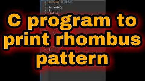 C program to print rhombus pattern || #shorts #code #coding #coder #reels #programming #game