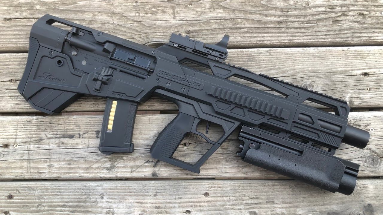 SRU Airsoft AR Bullpup Kit - YouTube.