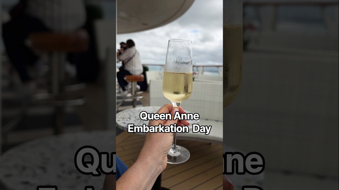 Cunard Queen Anne 🚢 Embarkation Day in Under 3 Minutes! #Shorts