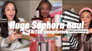 HUGE Sephora haul|TikTok compilation|#recommended #suggested #sephora #sephorahaul