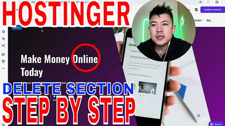✅  How To Delete Section In Hostinger Website Builder 🔴