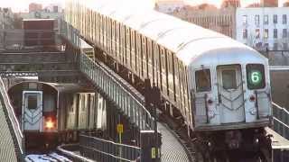 MTA New York City Subway: Manhattan-bound R62A 6 Train at the Middletown Road Station.