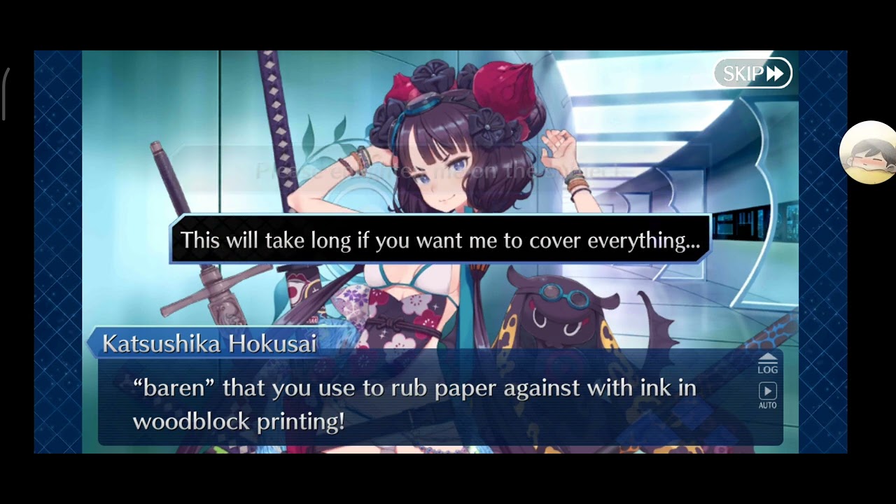 Katsushika Hokusai (Saber) Chocolate scene | FGO 2022 Valentine's event