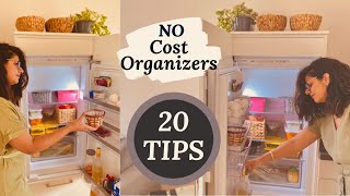 20 TIPS for SMALL INDIAN FRIDGE ORGANIZATION | How to store vegetables | NO COST Fridge Oganizers