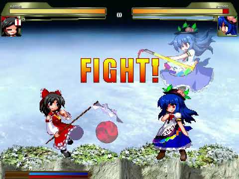 【MUGEN】本気霊夢（H-Reimu・1P）VS 本気天子（H-Tenshi・1P）