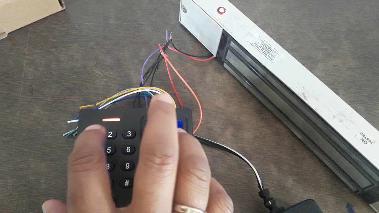 Fp04 fingerprint access registration steps demo