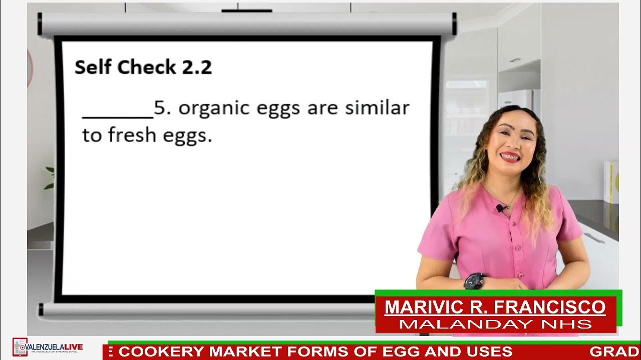 Grade 10 TLE COOKERY MARKET FORMS OF EGG AND USES YouTube
