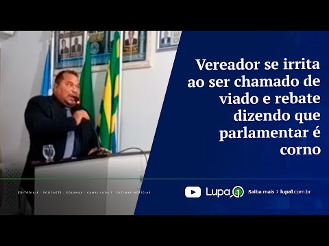 Vereador pede respeito ao ser chamado de 'viado', e rebate a ofensa chamando parlamentar de 'corno'
