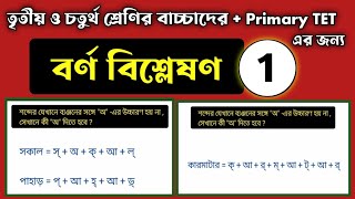 Barna bislesan bengali , part 01 | বর্ণ বিশ্লেষণ কীভাবে শেখাবেন ? ( প্রথম পর্ব ) | barno bislesan