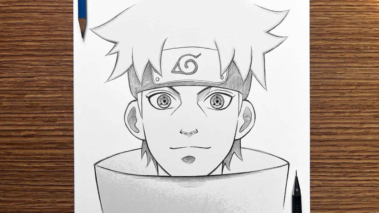 Easy anime drawings how to draw Shisui Uchiha anime boy drawing