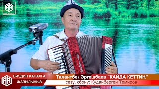 Талантбек Эргешбаев | КАЙДА КЕТТИН, КАЙДА ЖУРОСУН | Кудайберген Темиров (cover by Talant)