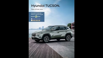 Hyundai TUCSON | 26.03 cm (10.25") HD audio video navigation system.